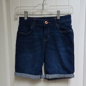 George Kids's Deep Indigo Jean Shorts Stretchy Comfortable Size 14